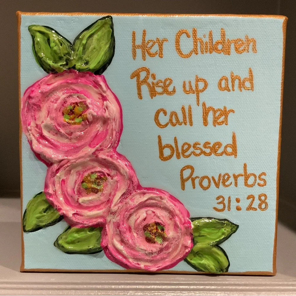 🔴Floral Proverbs Canvas Art🔴 - Picture 2 of 5